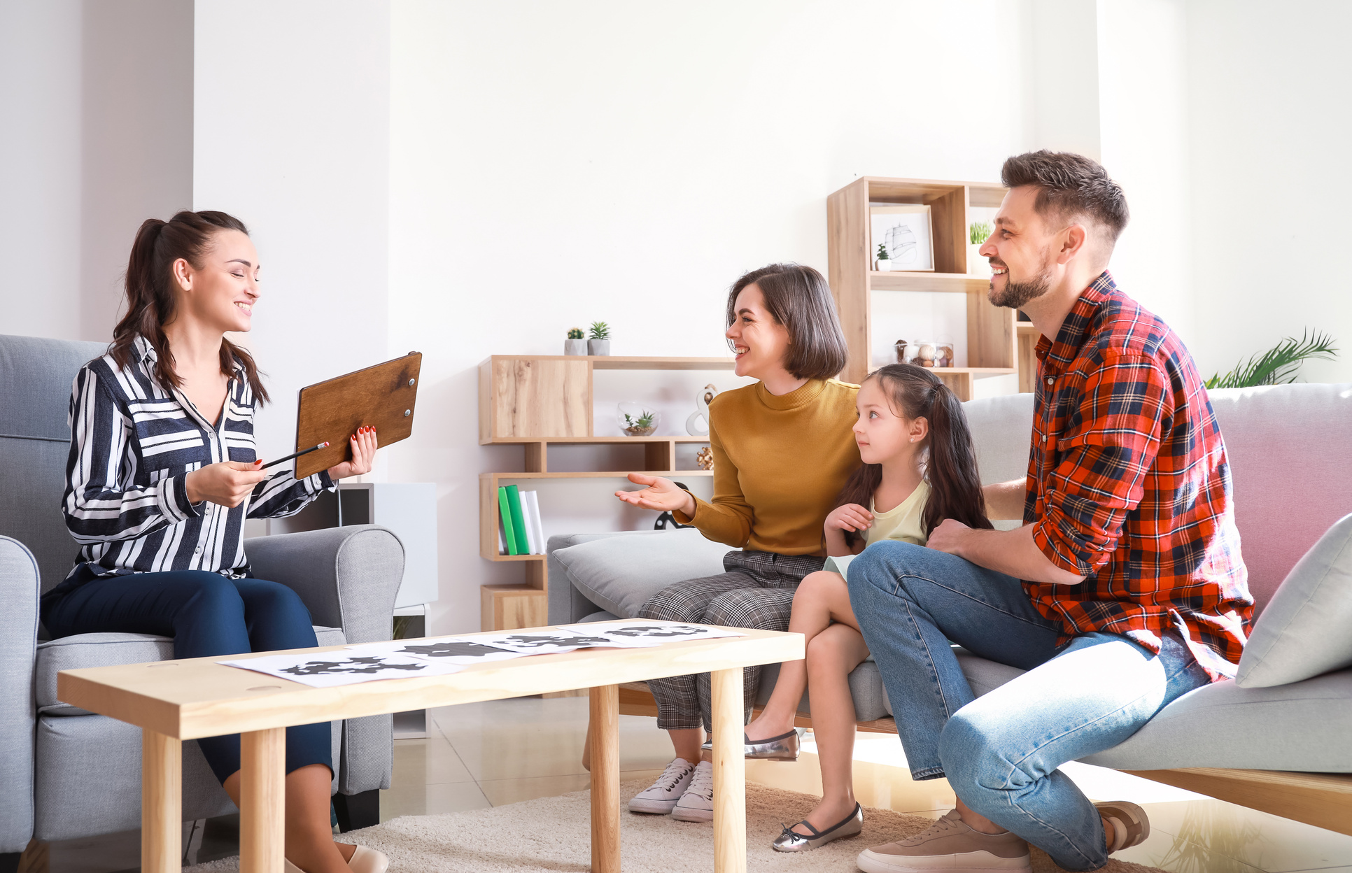 Family Visiting Psychologist in Office